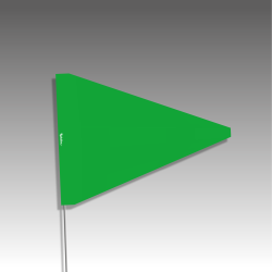 Piquets drapeaux triangulaires - sans pastilles de nuit