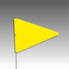 Piquets drapeaux triangulaires - sans pastilles de nuit