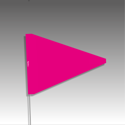 Piquets drapeaux triangulaires - sans pastilles de nuit