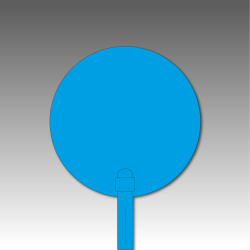 piquet jalon - lot 100 pour baliser un parcours sol dur solide et durable