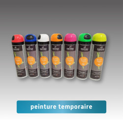 Bombe de marquage au sol temporaire 500 ml (30 jours) - 7 couleurs disponibles