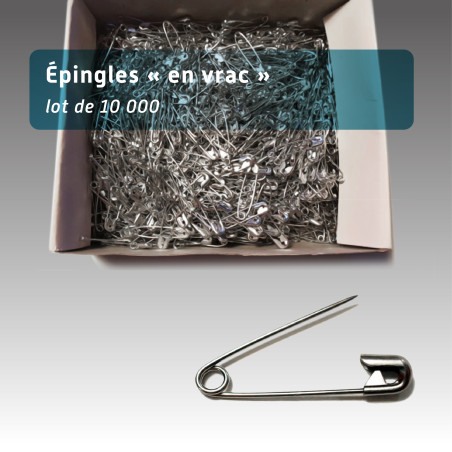 Épingles à Nourrice de Course 28 mm – Lot de 10 000 pour Fixation de Dossards