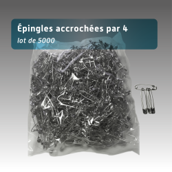 Épingles à Nourrice 28 mm Métal pour Dossards – Lots 5000
