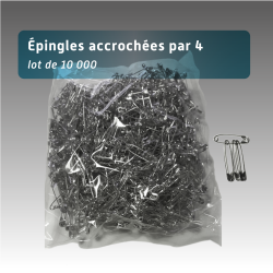 Lot de 10 000 (attaché par 4) : Épingles à nourrice de course