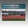 Filet de balisage rouge en maille tricotée 80 cm x 1000 m | Sécurité & délimitation événements