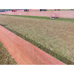 Filet de balisage rouge en maille tricotée 80 cm x 1000 m | Sécurité & délimitation événements
