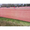 Filet de balisage rouge en maille tricotée 80 cm x 1000 m | Sécurité & délimitation événements