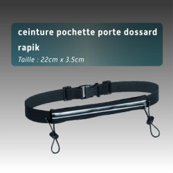 Ceinture pochette porte dossard Rapik