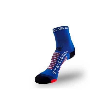 Chaussettes techniques avec coussinet avant-pied, soutien de l’arche, ventilation et maintien optimal pour un confort durable.