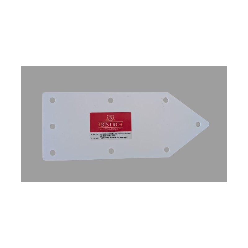 Flèche de signalisation multi-trou 25 x 10 cm Forex PVC 5 mm