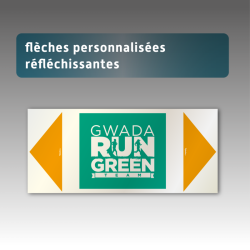 Flèches Aquilux personnalisées réfléchissantes – avec votre logo ou texte