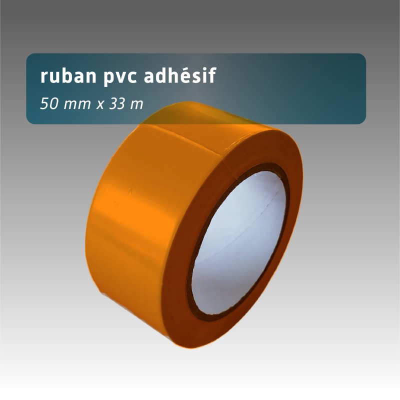Ruban adhésif 50mm*33m jaune et noir
