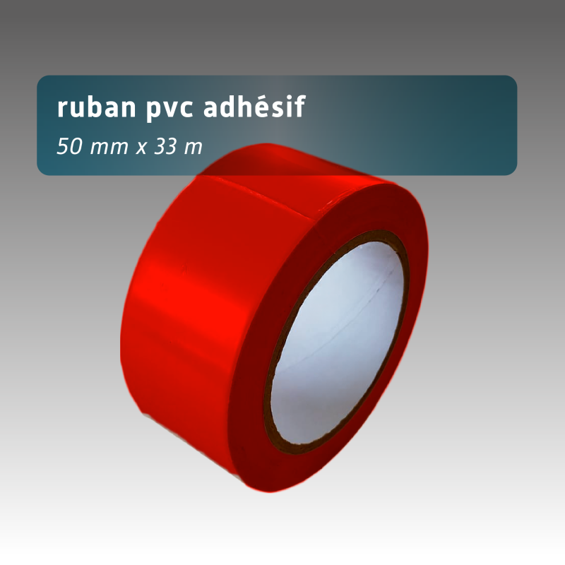 Ruban adhésif 50mm*33m jaune et noir