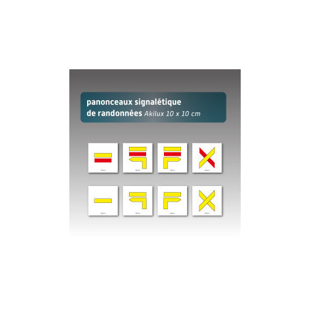 Panonceaux signalétiques de randonnées