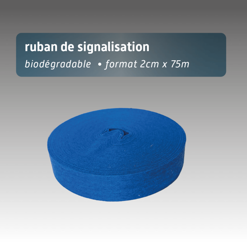 Ruban biodégradable fibre de bois 2 cm x 75 m | 6 couleurs