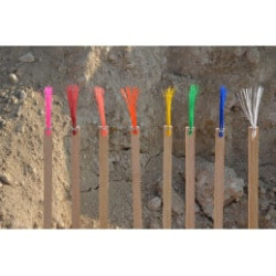 Lot de 25 traceurs pour marquage au sol réutilisables - 7 couleurs