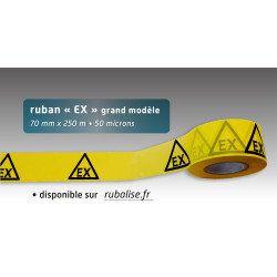 Rubalise jaune EX - 70mm*250m