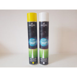 Bombe de marquage tracing sport peinture temporaire pour gazon - 3 à 6 mois - 6 coloris