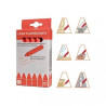 Bâton de craie écologique  fluo ROUGE - lot de 12