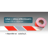 Rubalise de signalisation bi color refléchissante 75mm*250m