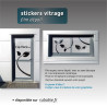 Sticker vitrage film dépoli