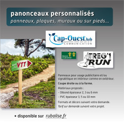 Panonceaux personnalisés - panneaux, plaques muraux ou sur pied