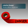 Rubalise plastique DANGER - 75mm*250m