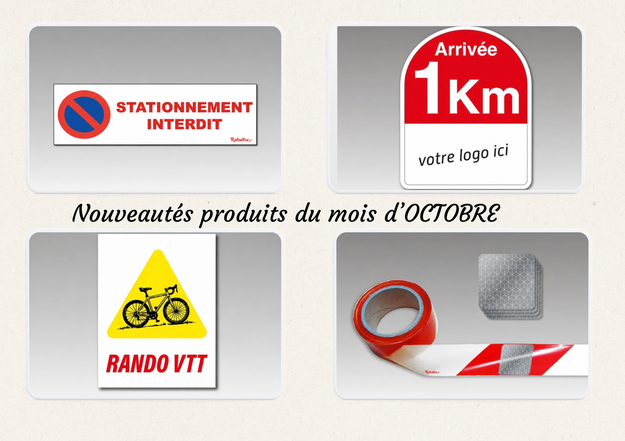 Nouveautés produits d’octobre : balisage et signalétique pour vos événements